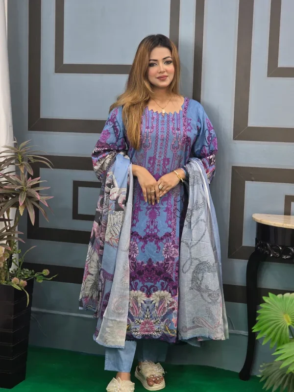 Pakistani Inspired Cotton Lawn - Image 6