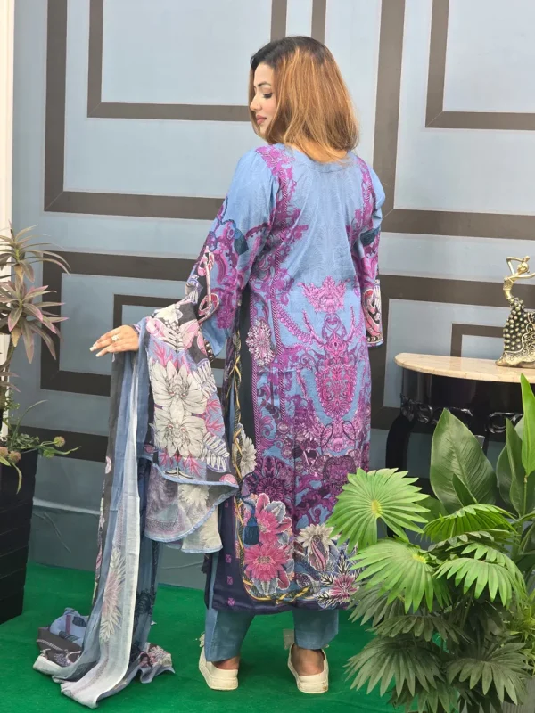 Pakistani Inspired Cotton Lawn - Image 2