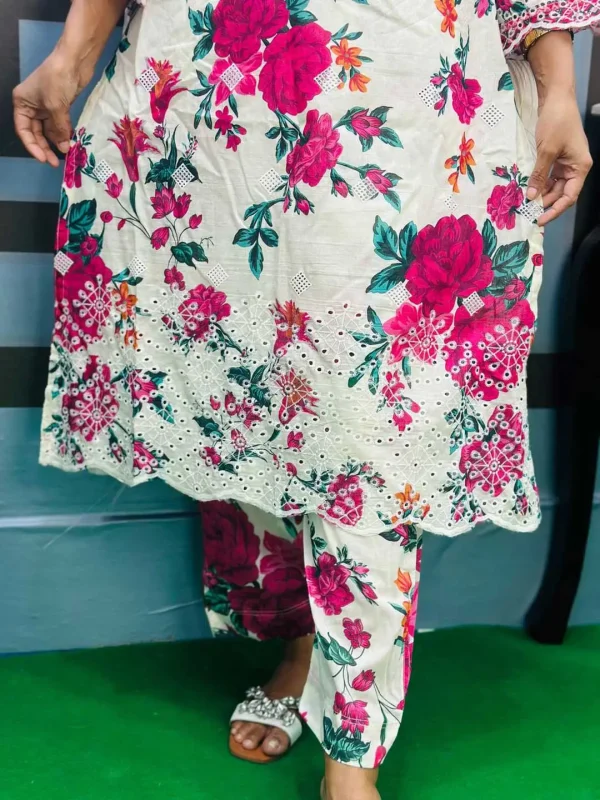Unstiched Shipli Embroidery Three Piece - Image 3