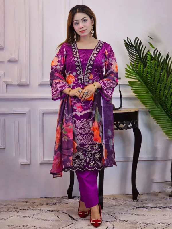 Pakistani-Inspired Lawn (Indian Version) - Image 4