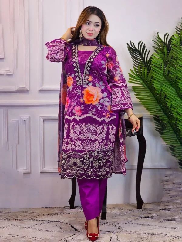 Pakistani-Inspired Lawn (Indian Version) - Image 3