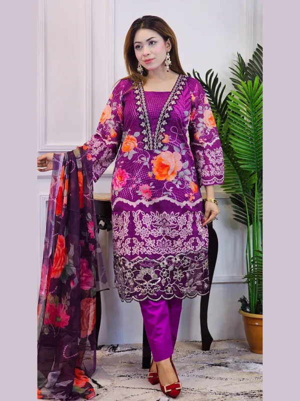 Pakistani-Inspired Lawn (Indian Version) - Image 2