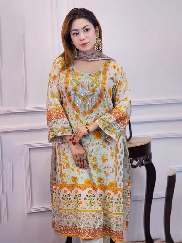 Pakistani-Inspired Lawn (Indian Version) - Image 3