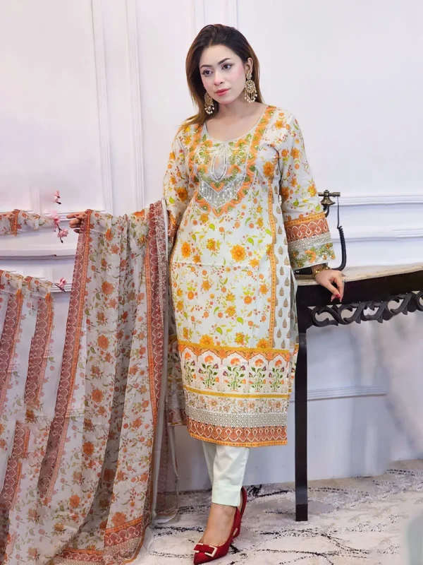Pakistani-Inspired Lawn (Indian Version) - Image 7